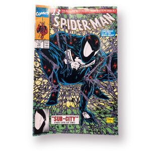Spider-Man #13 “Sub-City” #1 Black Knight‎ Variant Todd McFarlane Marvel 1991